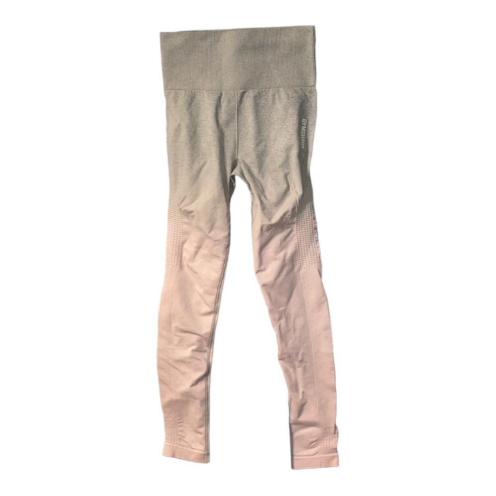 GYMSHARK Pink and gray ombre Leggings - Picture 7 of 9